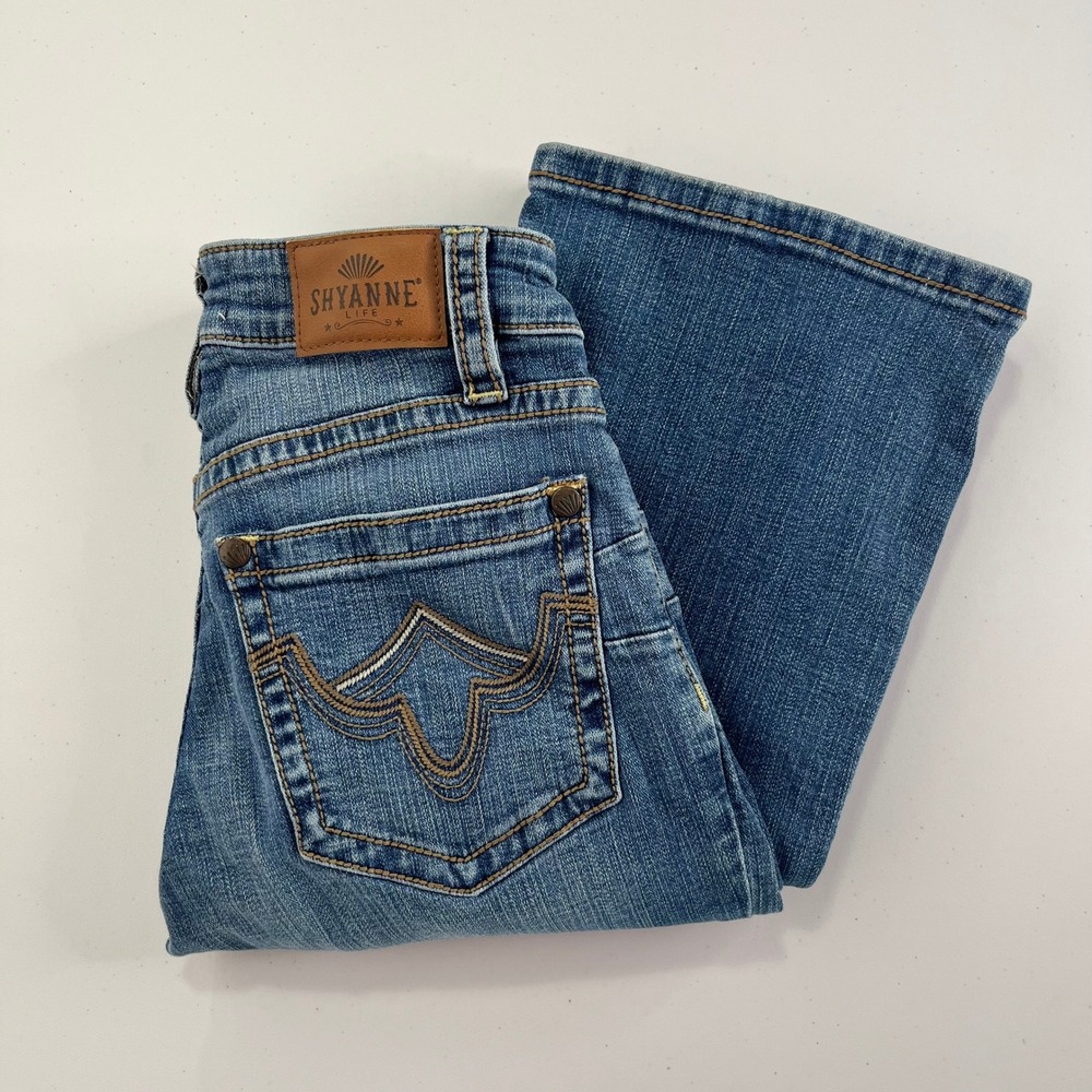Shyanne Women's 26L Blue Western Bootcut Jeans 648